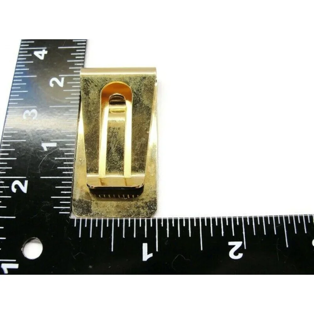 Textured Money Clip Stainless Steel Engravable Cash ID Holder